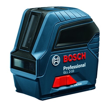 Bosch Professional Linienlaser GLL 2-10, Reichweite 10 M in Schutztasche, 1 Stück, 0601063L00 -
